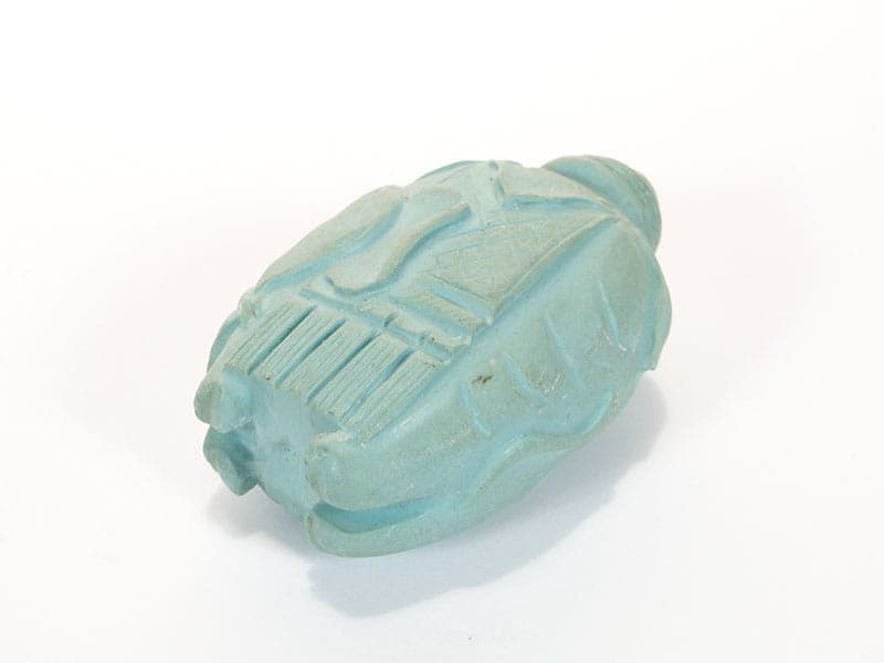 Tabakiera, turkusowy niebieski, ceramika, Chiny, lata 90. - 277803