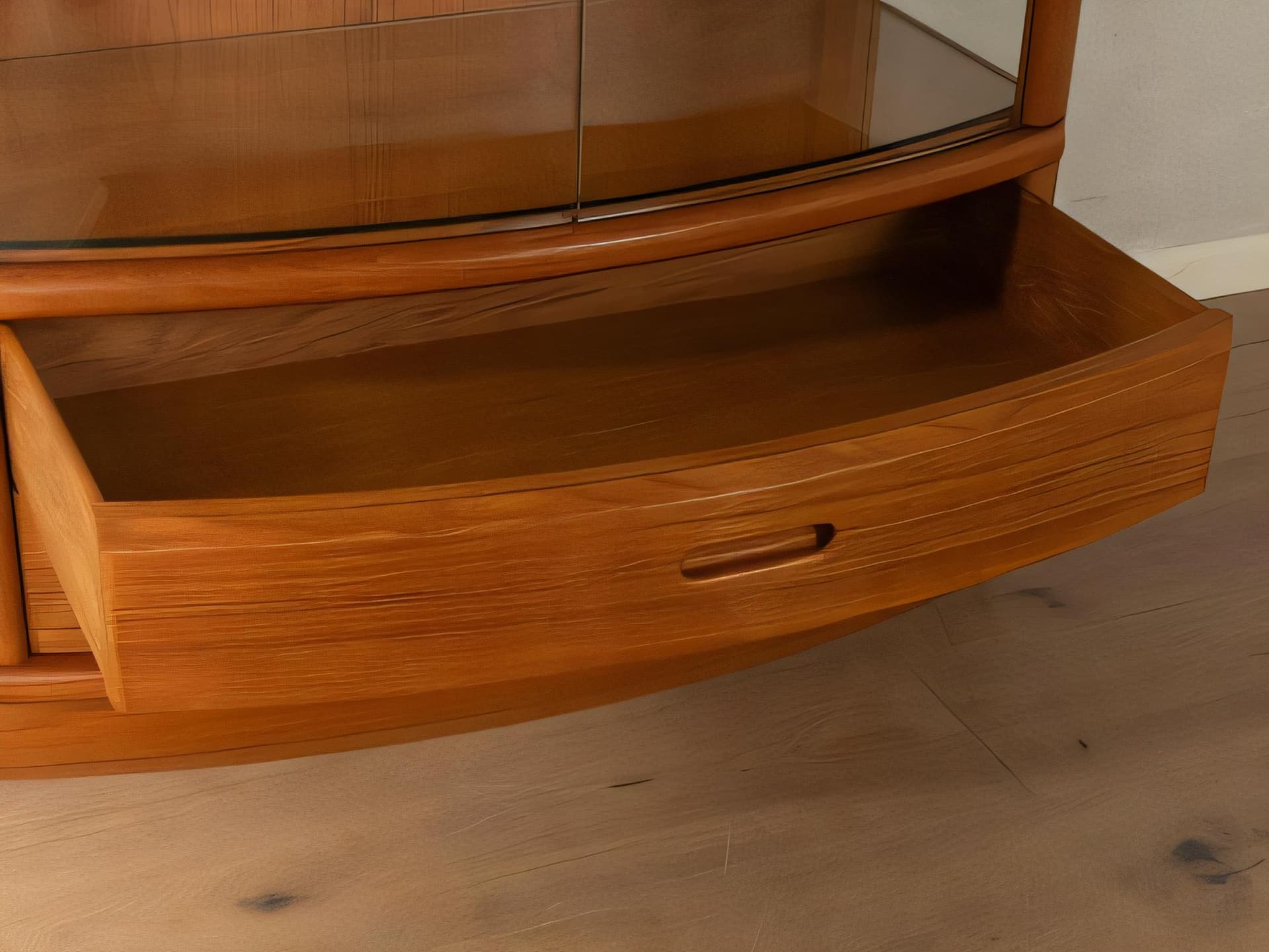 Witryna, brąz, drewno, Dania, lata 80. - 277930