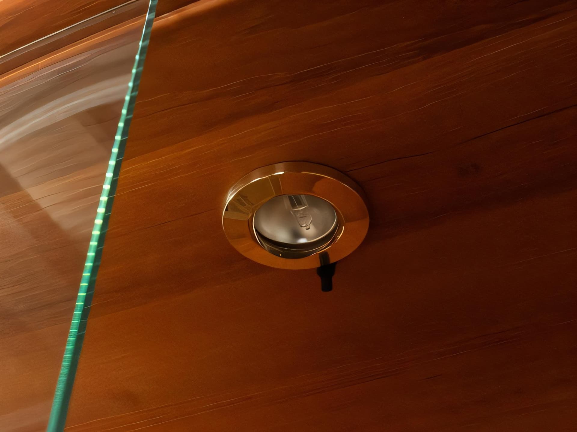 Witryna, brąz, drewno, Dania, lata 80. - 277932