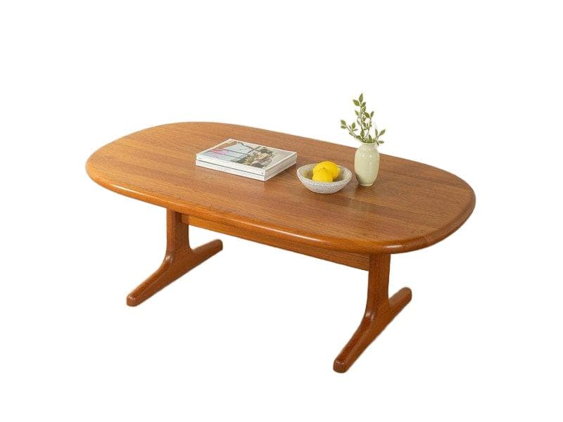 Coffee table, Glostrup Møbelfabrik, brown wood, Denmark, 1960s.