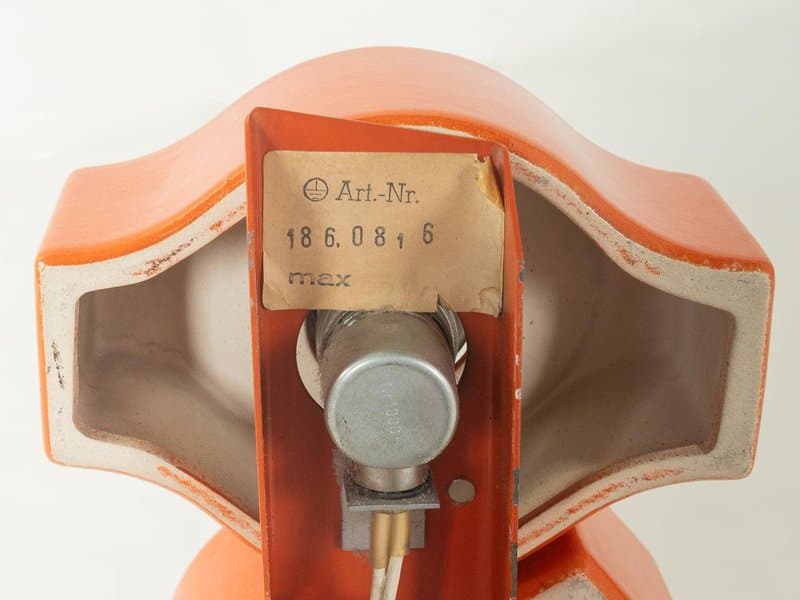 Kinkiet Space Age, pomarańczowy, plastik, proj. G. Sciolari, Niemcy, lata 70. - 277838