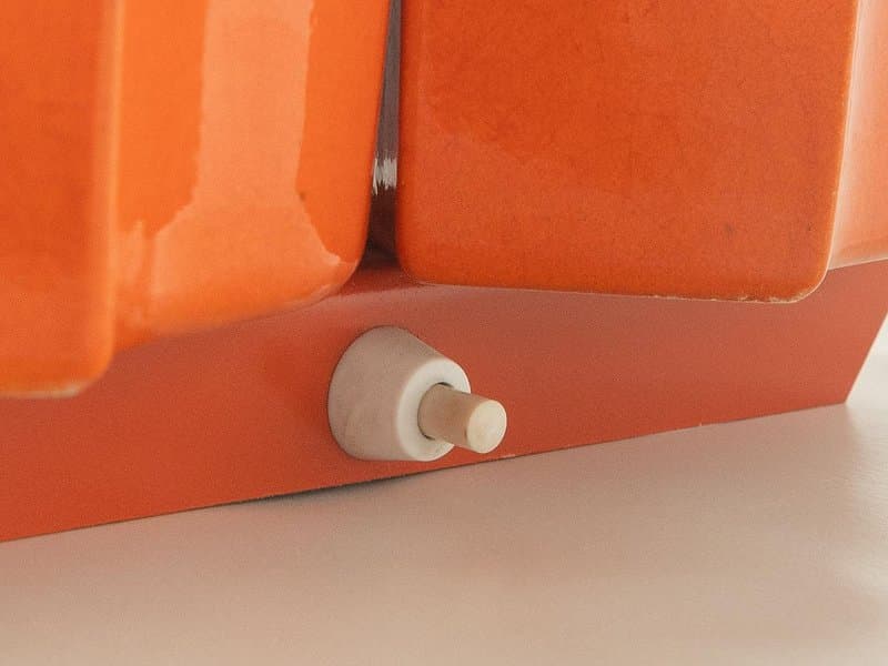 Kinkiet Space Age, pomarańczowy, plastik, proj. G. Sciolari, Niemcy, lata 70. - 277847