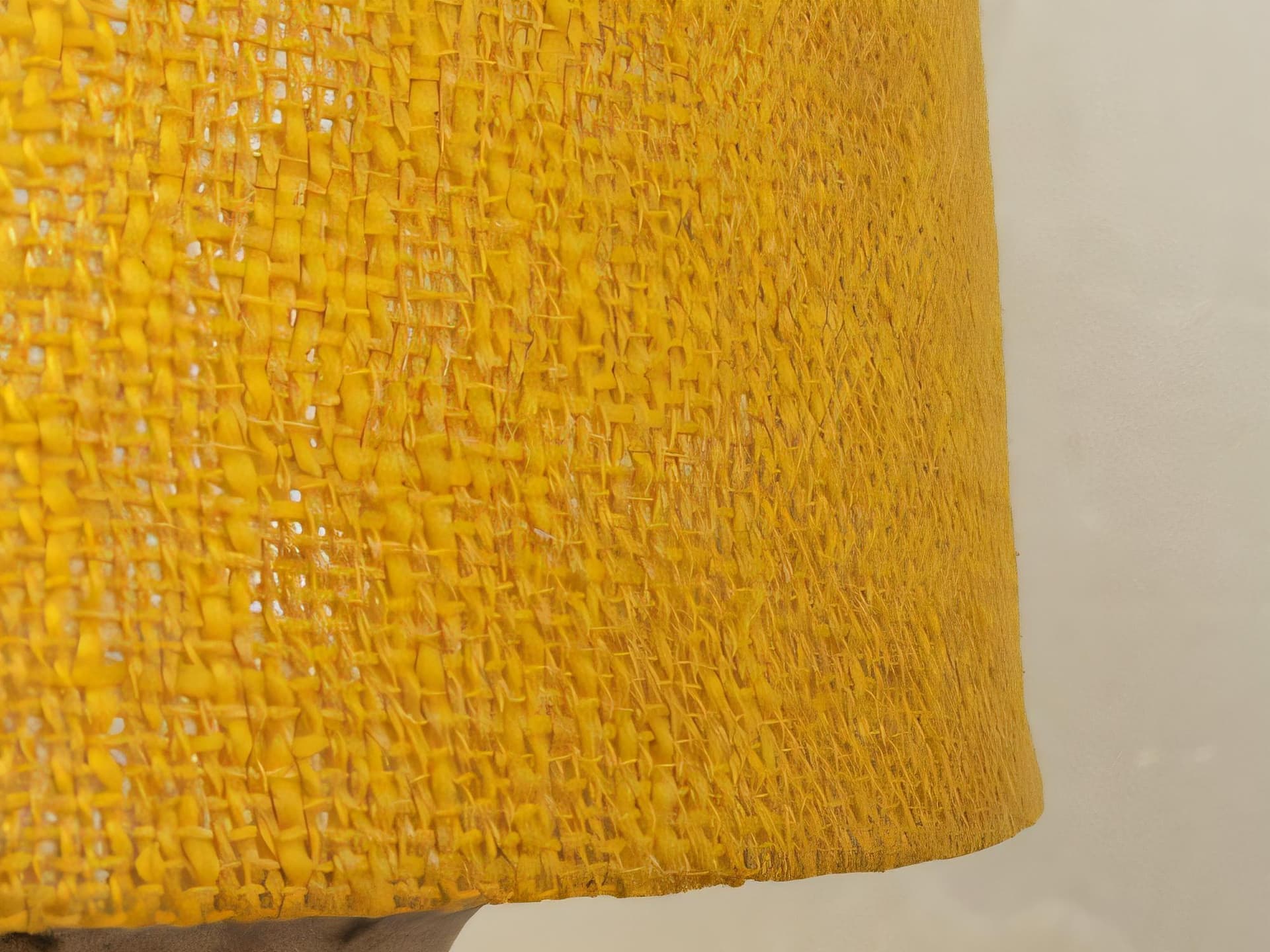 Lampa podłogowa Fat Lava, beżowy, kamionka, bawełna, Niemcy, lata 70. - 282363