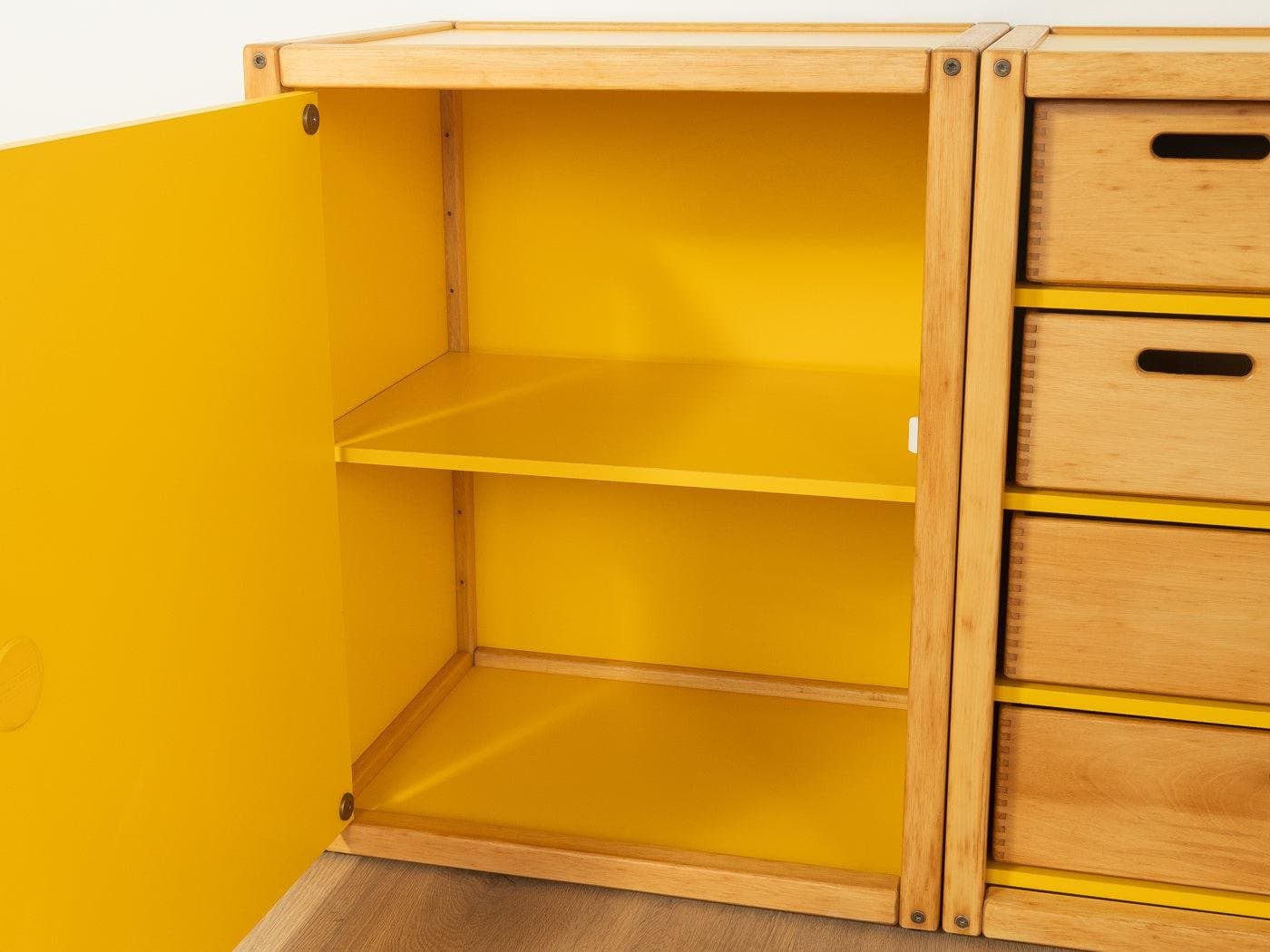 Komoda, jasny żółty, drewno, Flötotto, Niemcy, lata 70. - 282290