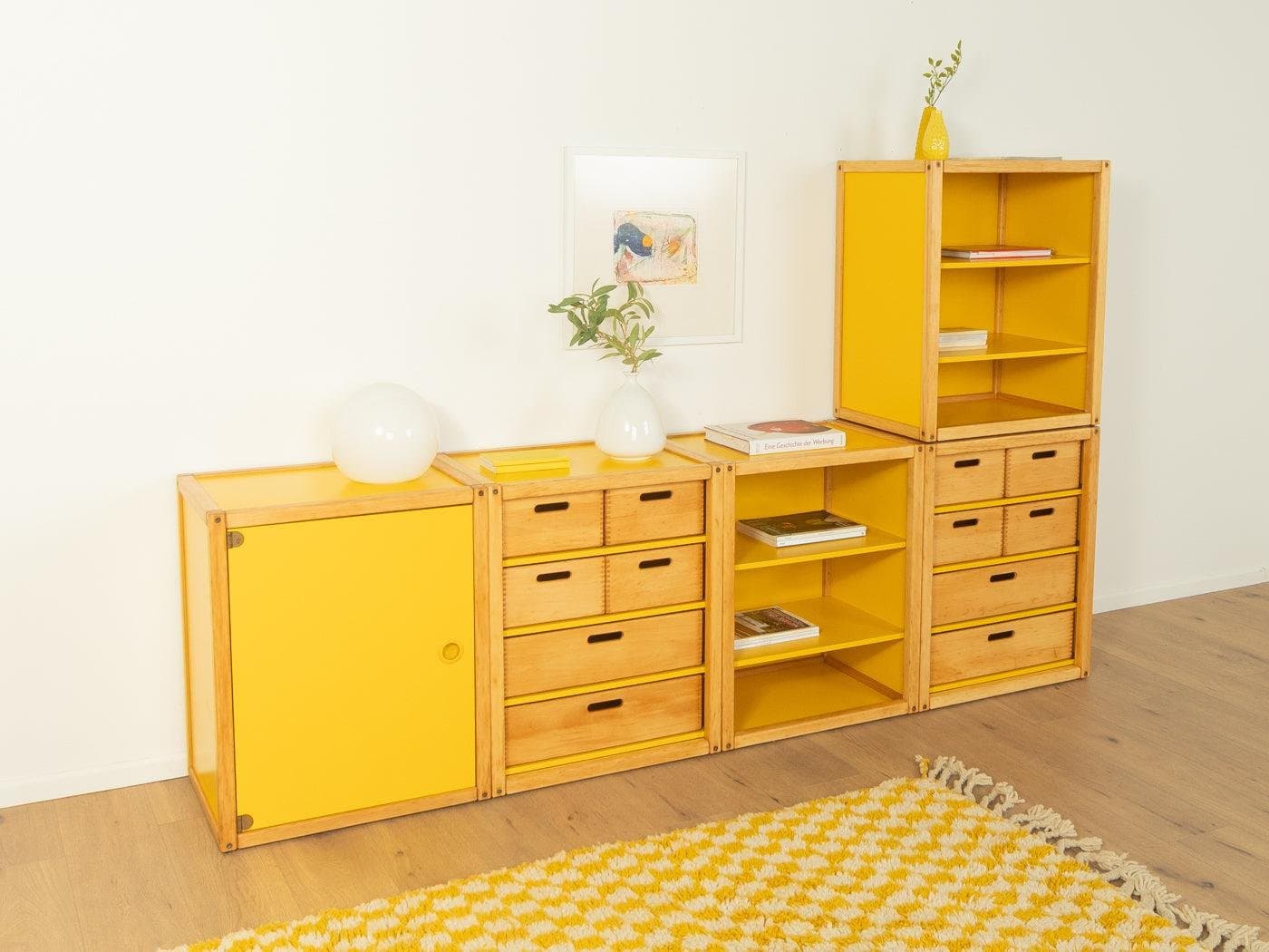 Komoda, jasny żółty, drewno, Flötotto, Niemcy, lata 70. - 282294