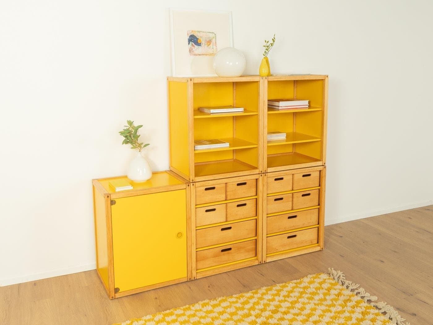 Komoda, jasny żółty, drewno, Flötotto, Niemcy, lata 70. - 282297