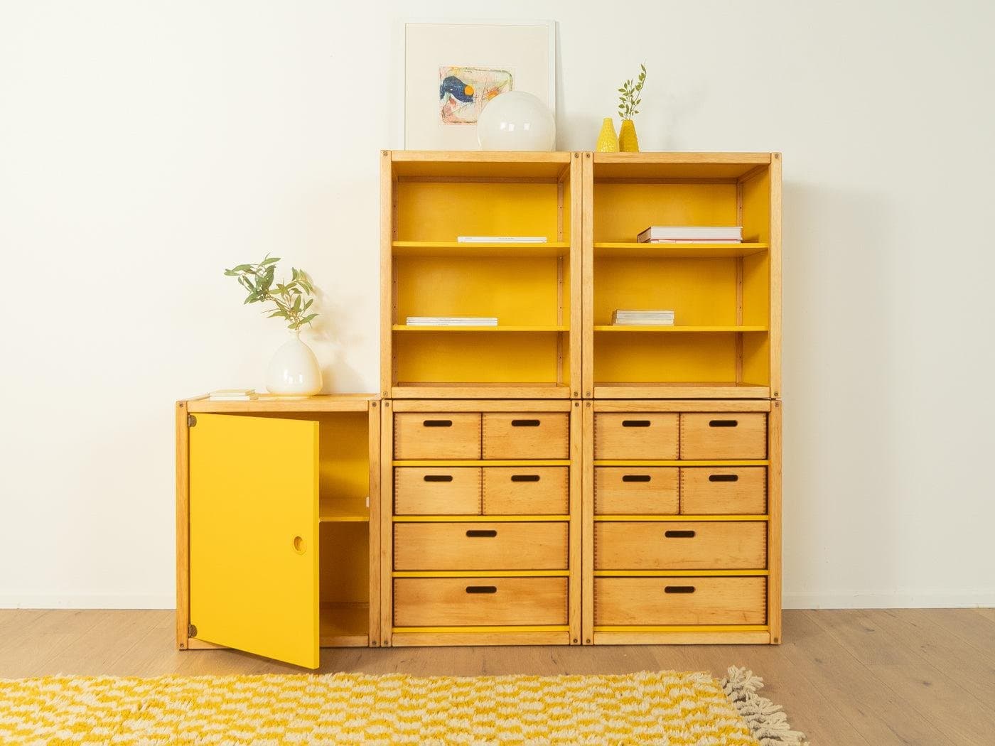 Komoda, jasny żółty, drewno, Flötotto, Niemcy, lata 70. - 282298