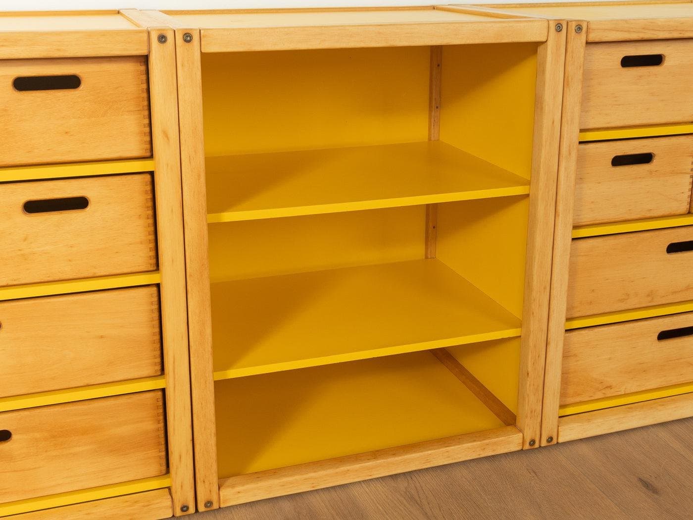 Komoda, jasny żółty, drewno, Flötotto, Niemcy, lata 70. - 282292