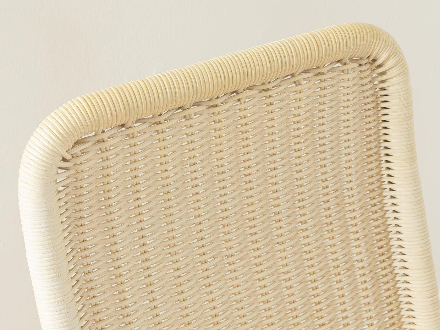 Zestaw dwóch krzeseł B25, beżowy, rattan chrom, proj. M. Breuer, Niemcy - 282171