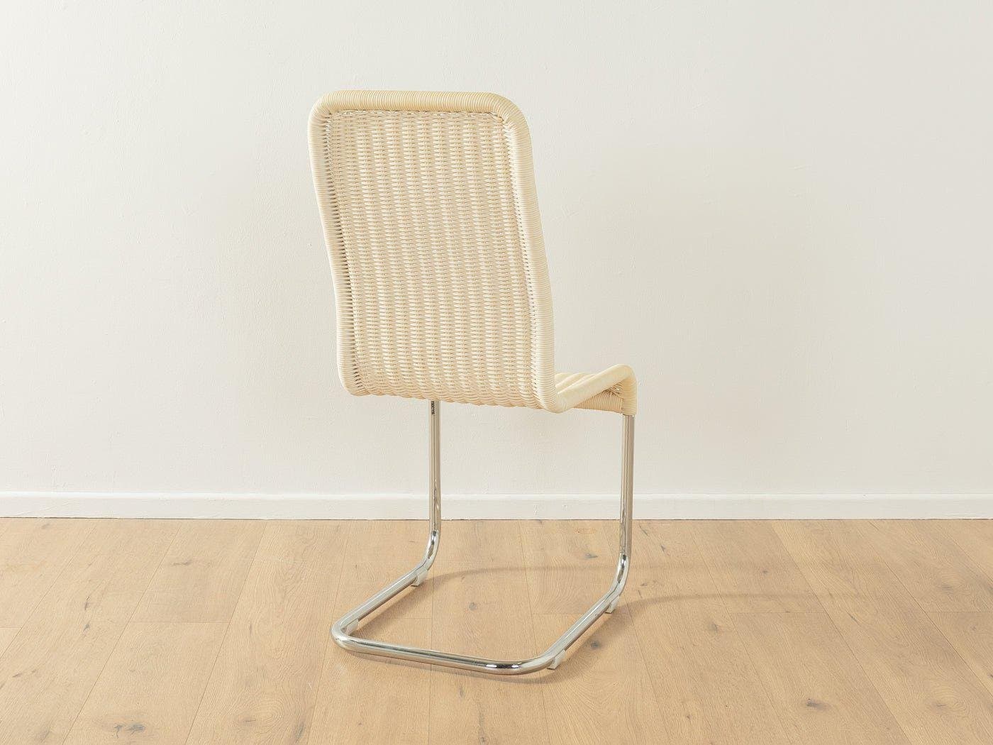 Zestaw dwóch krzeseł B25, beżowy, rattan chrom, proj. M. Breuer, Niemcy - 282169