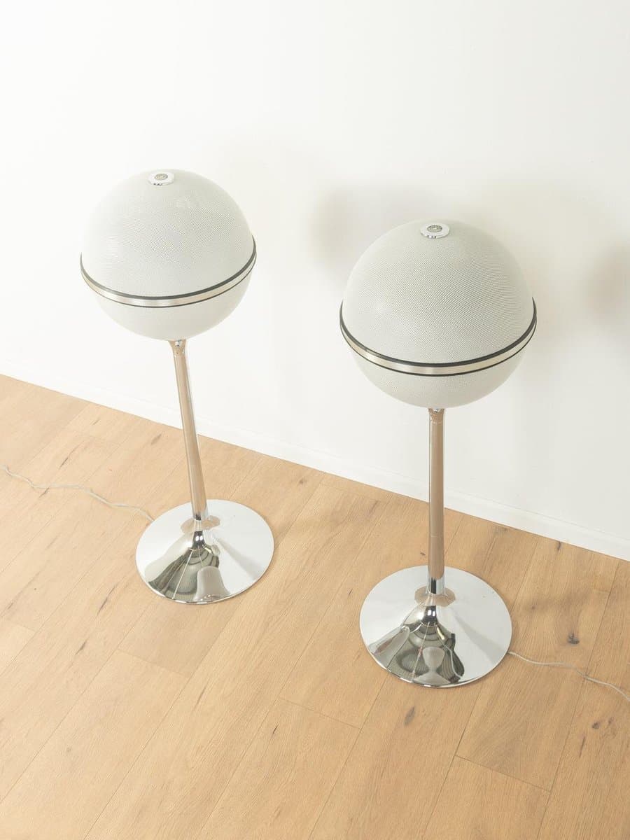 Pair of speakers RSK 600, Space Age, white metal, 1970s. - 282140