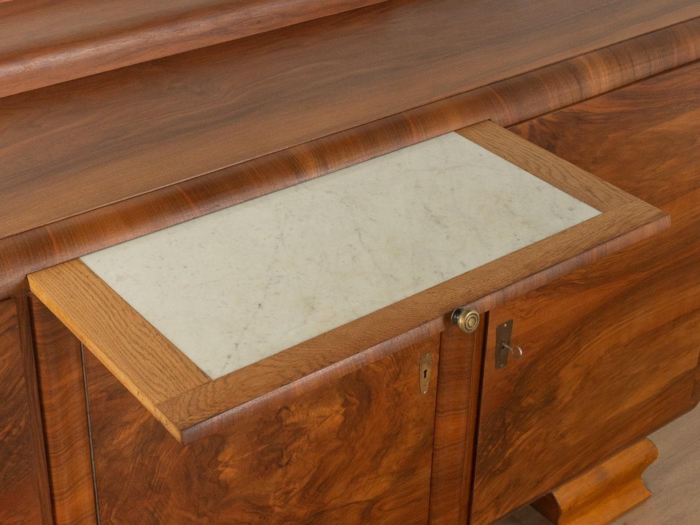 Komoda Art Deco, brązowy, drewno, Niemcy, lata 60. - 282101