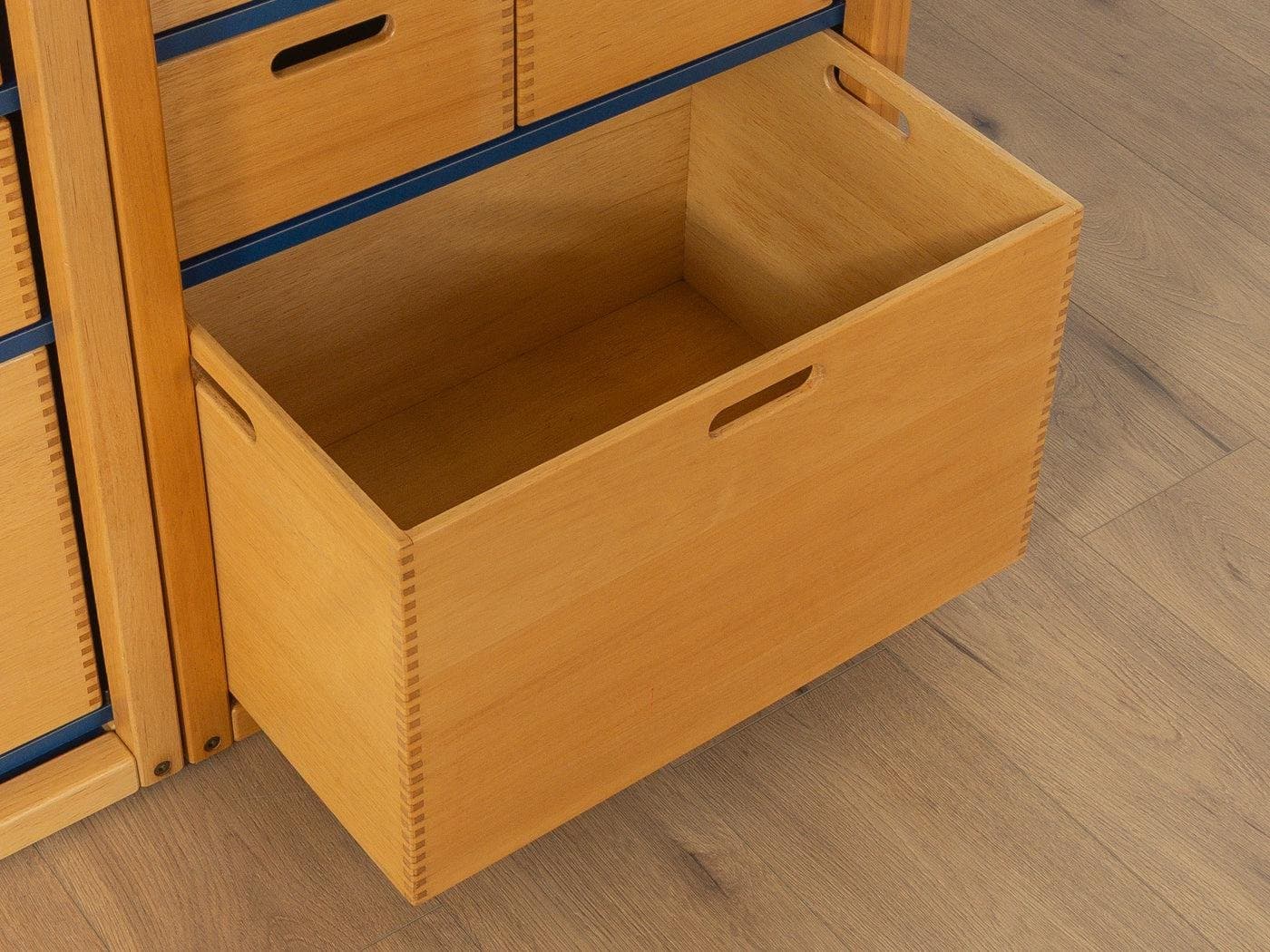 Komoda modułowa, miodowy dąb niebieski, Flötotto, Niemcy, lata 70. - 282079