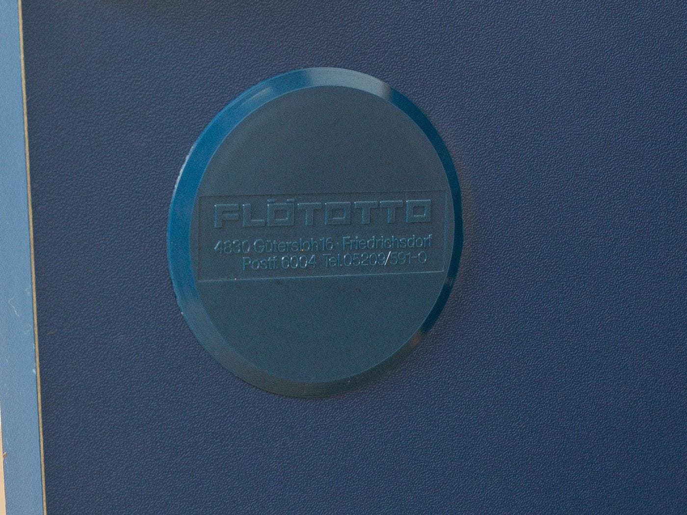 Komoda modułowa, miodowy dąb niebieski, Flötotto, Niemcy, lata 70. - 282076