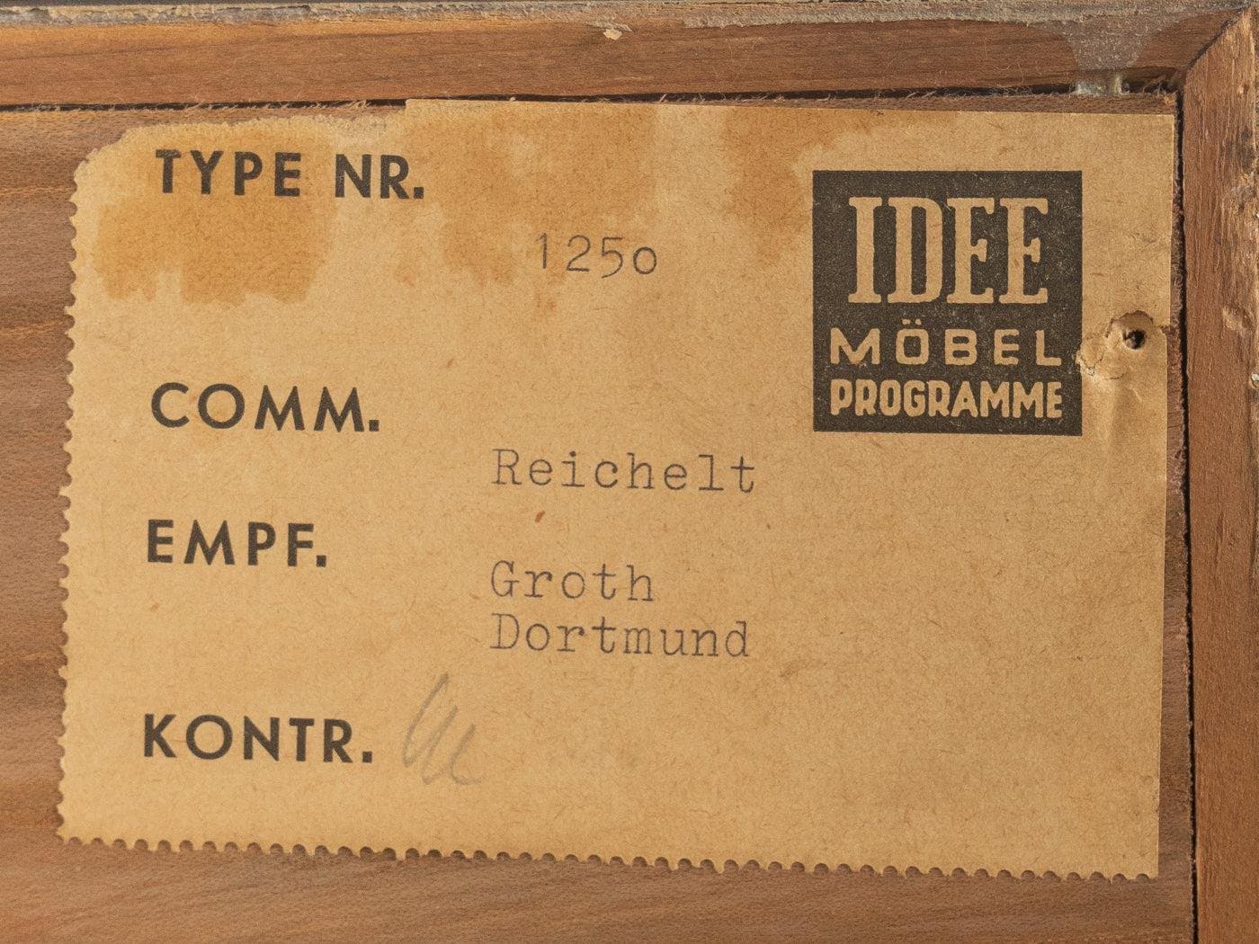 Sideboard, Oldenburger Möbelwerkstätten, drewno brązowe, Niemcy, lata 60. - 282071