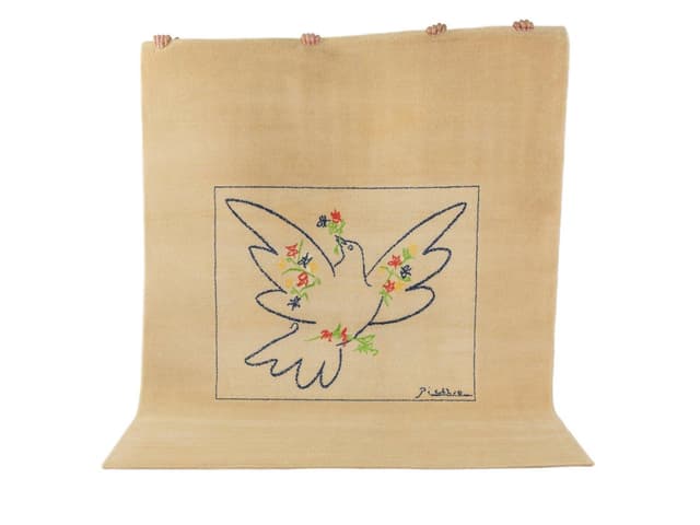 Dywan Picasso 240x200 cm, multikolor, wełna, Niderlandy, lata 90. - WYMIARY