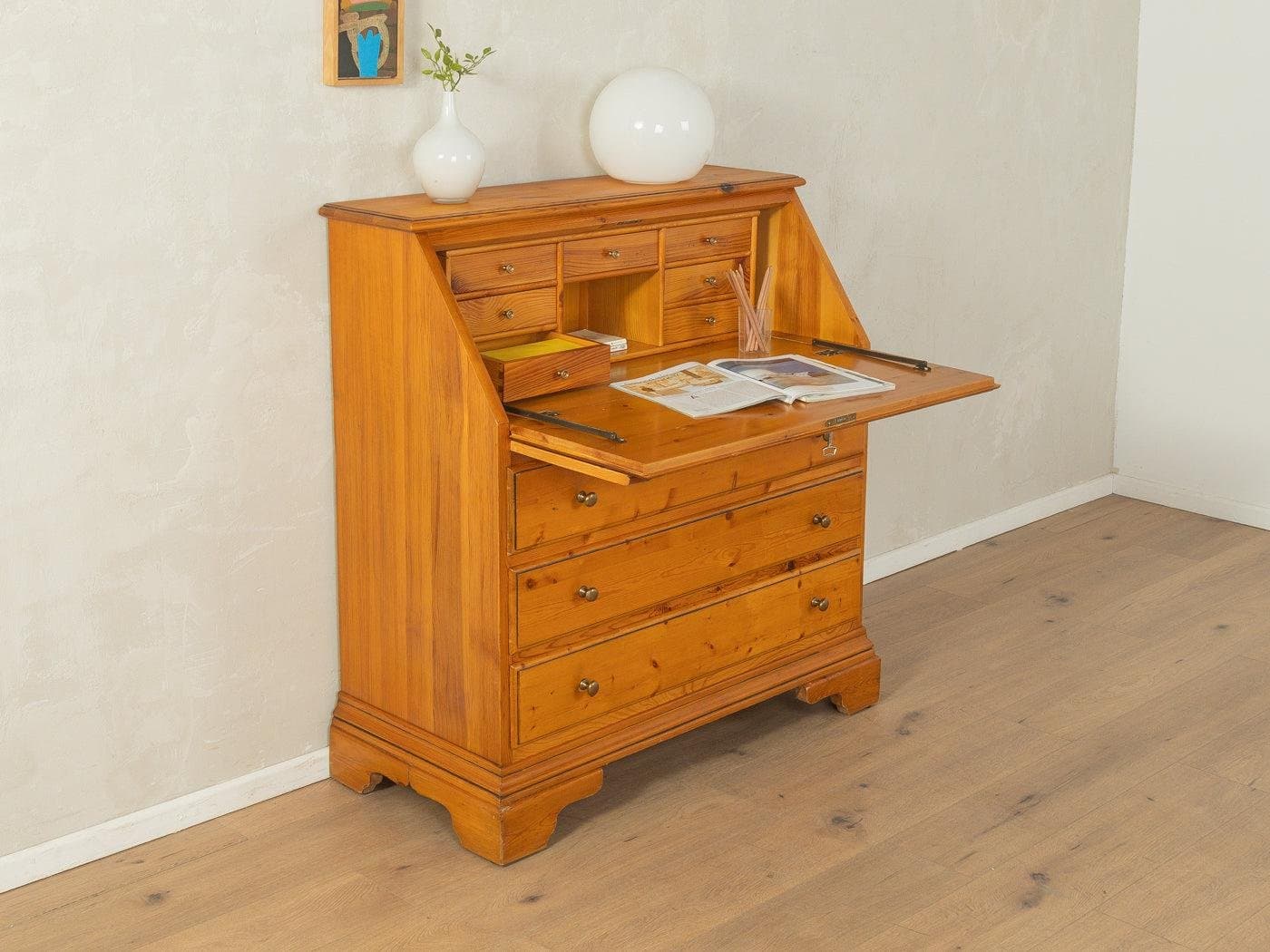 Sekretarzyk Biedermeier, brązowy, drewno, XIX w. - 282017