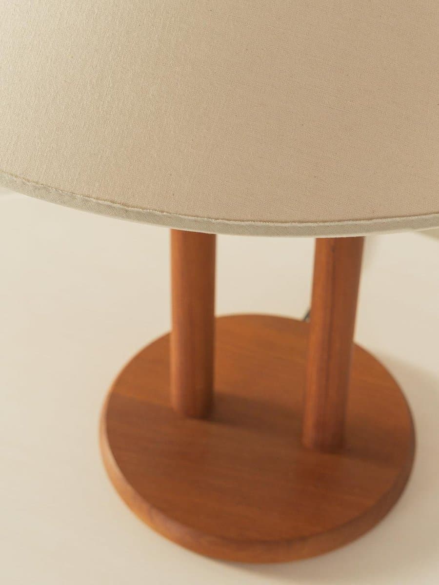 Table lamp, brown wood, Denmark, 1980s. - 281961