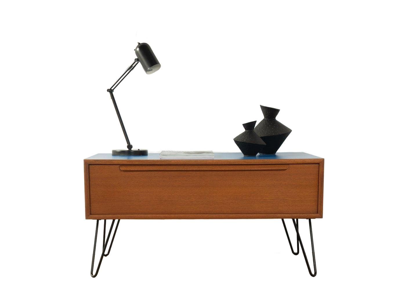 Komoda, brązowy, drewno, WK Möbel, Niemcy, lata 60.