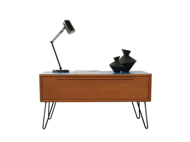 Komoda, brązowy, drewno, WK Möbel, Niemcy, lata 60. - WYMIARY