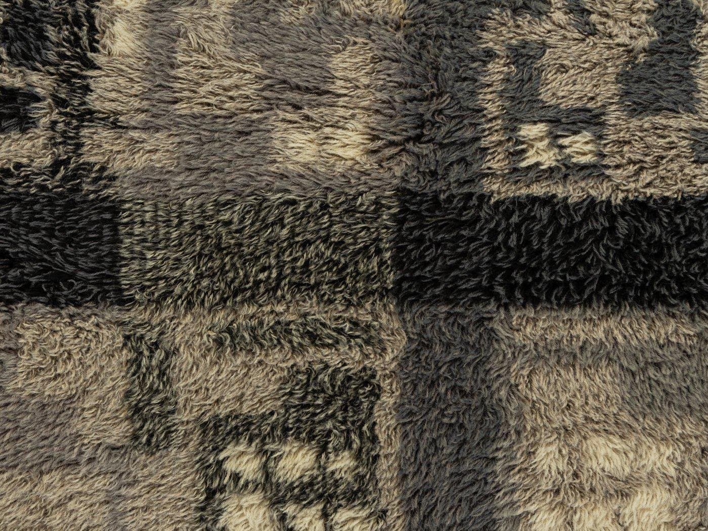 Dywan, 260x200 cm, czarny, wełna, Niemcy, lata 70. - 281797