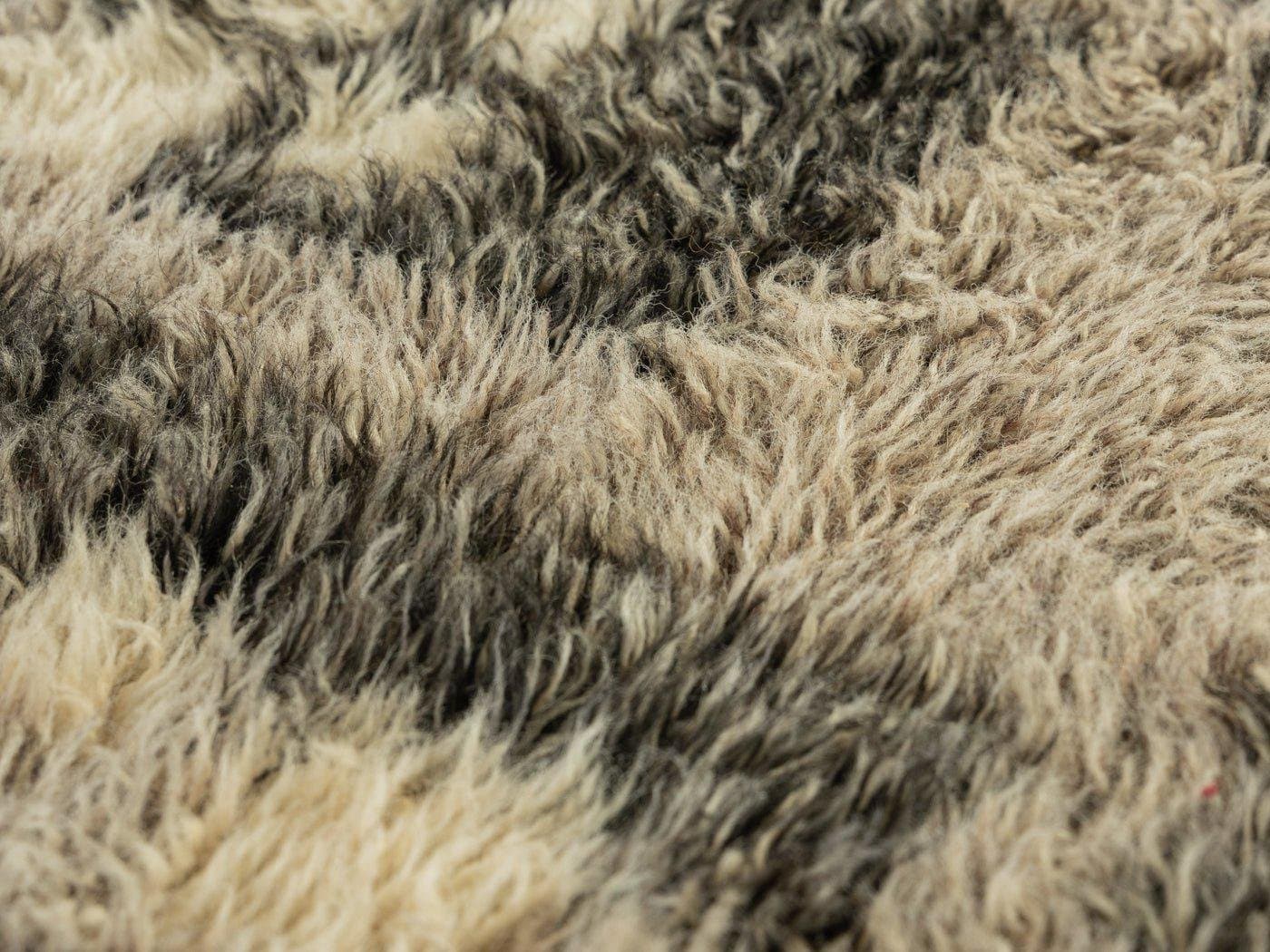 Dywan, 260x200 cm, czarny, wełna, Niemcy, lata 70. - 281800