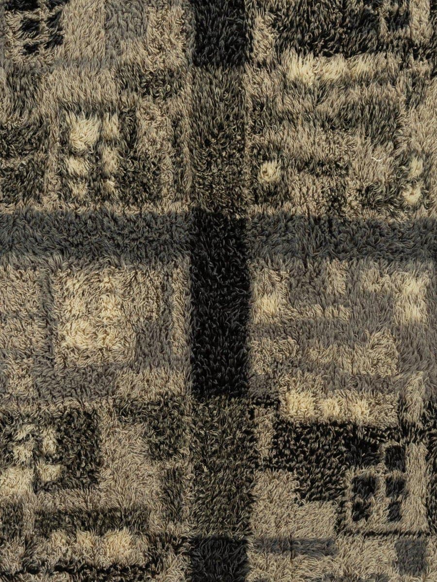 Dywan, 260x200 cm, czarny, wełna, Niemcy, lata 70. - 281798