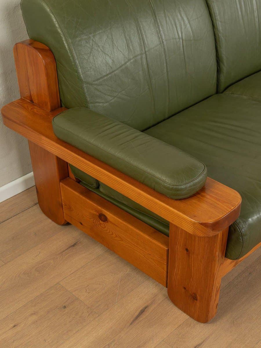 Sofa Almar, zielony, skóra, Włochy, lata 70. - 281792