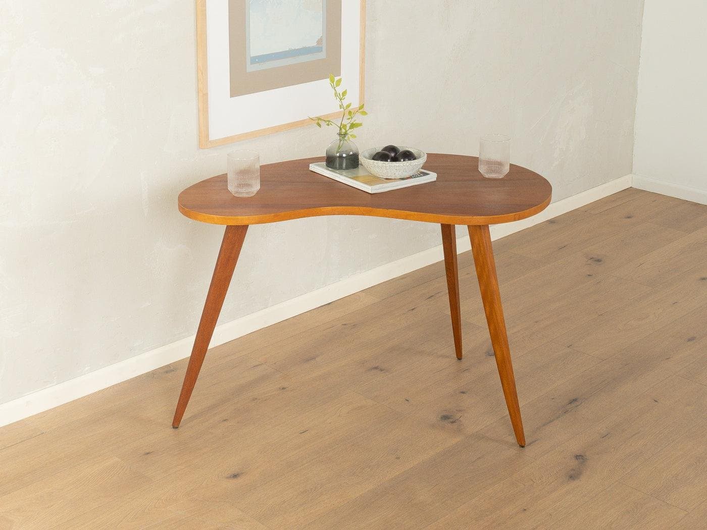 Side Table Kidney-Shaped, brown wood, Germany, 1950s - 281781