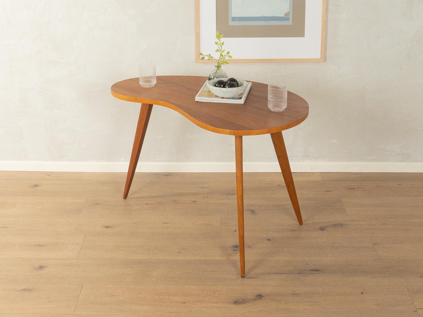 Side Table Kidney-Shaped, brown wood, Germany, 1950s - 281787