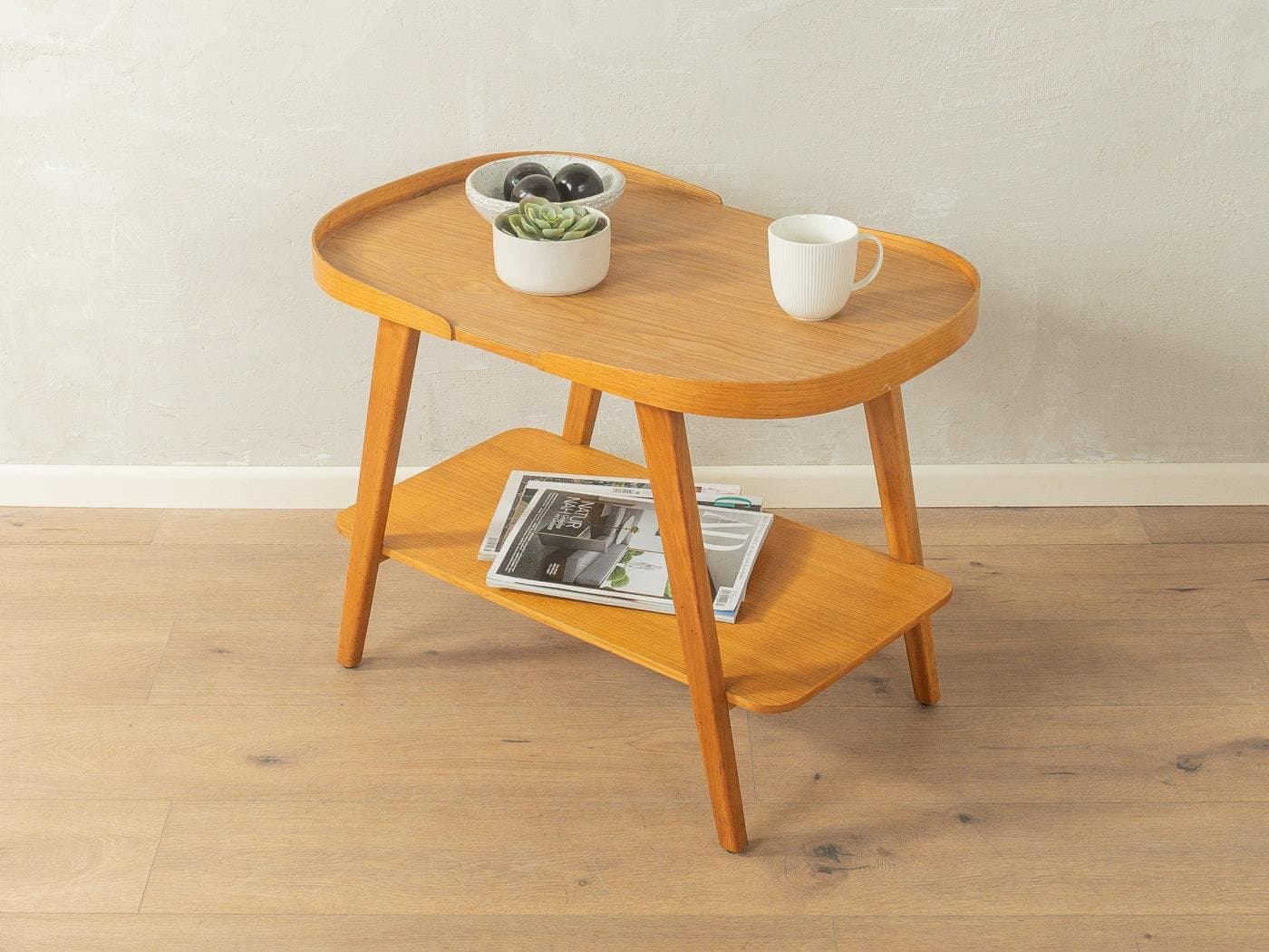 Side table, beige wood, Germany, 1950s - 281771