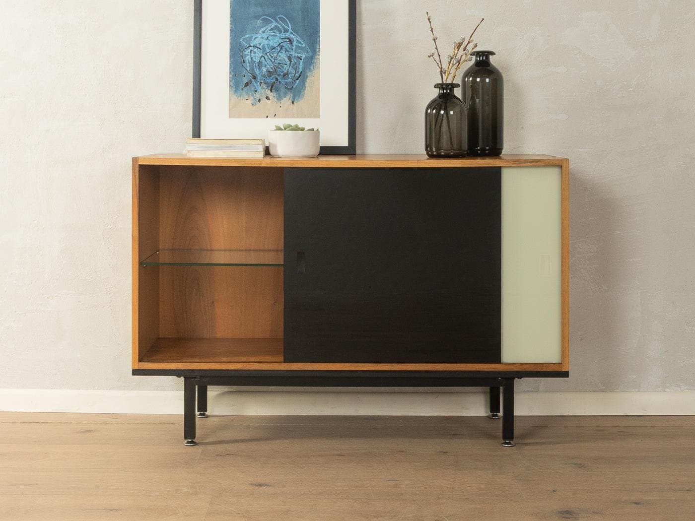 Komoda, czarna, drewno, Niemcy, lata 50. - 281714