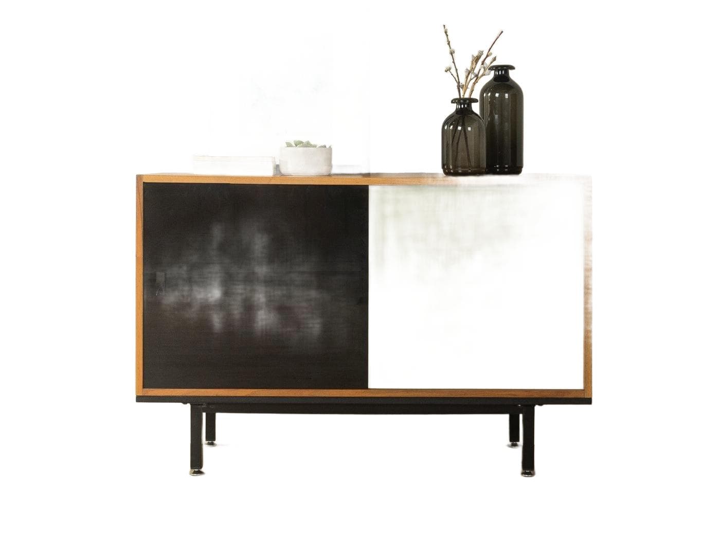 Komoda, czarna, drewno, Niemcy, lata 50.