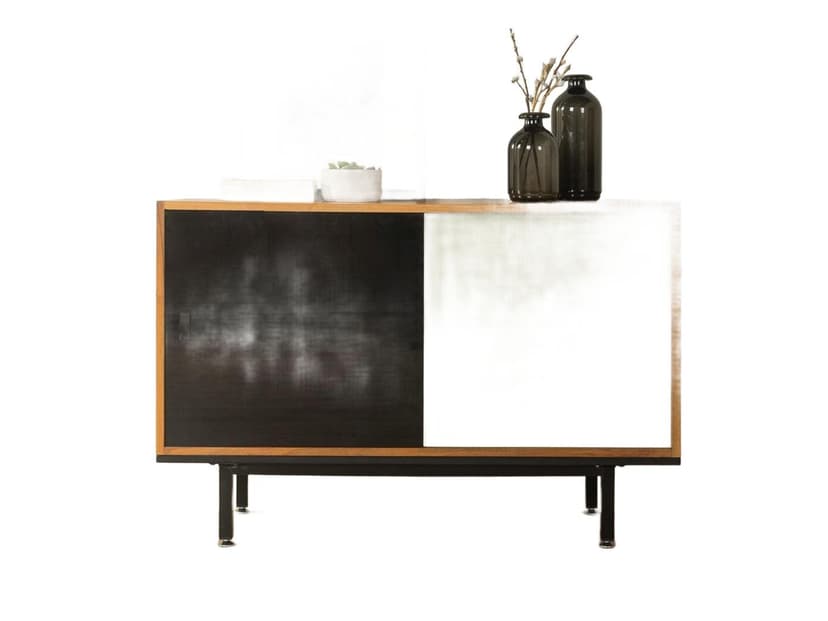 Komoda, czarna, drewno, Niemcy, lata 50.