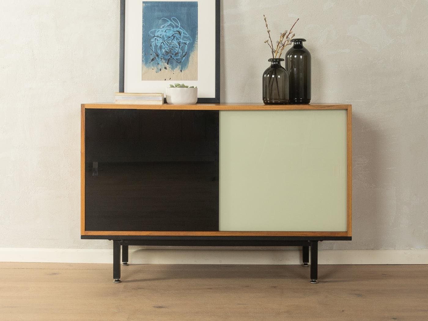 Komoda, czarna, drewno, Niemcy, lata 50. - 281716