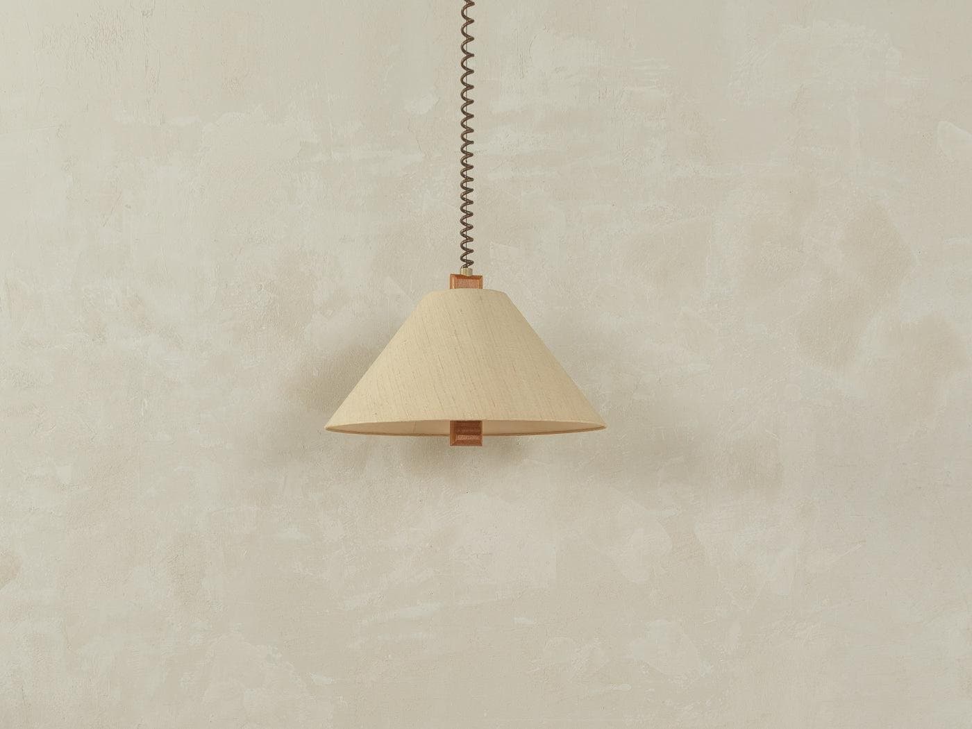 Pendant lamp, beige glass, Germany, 1960s. - 281672