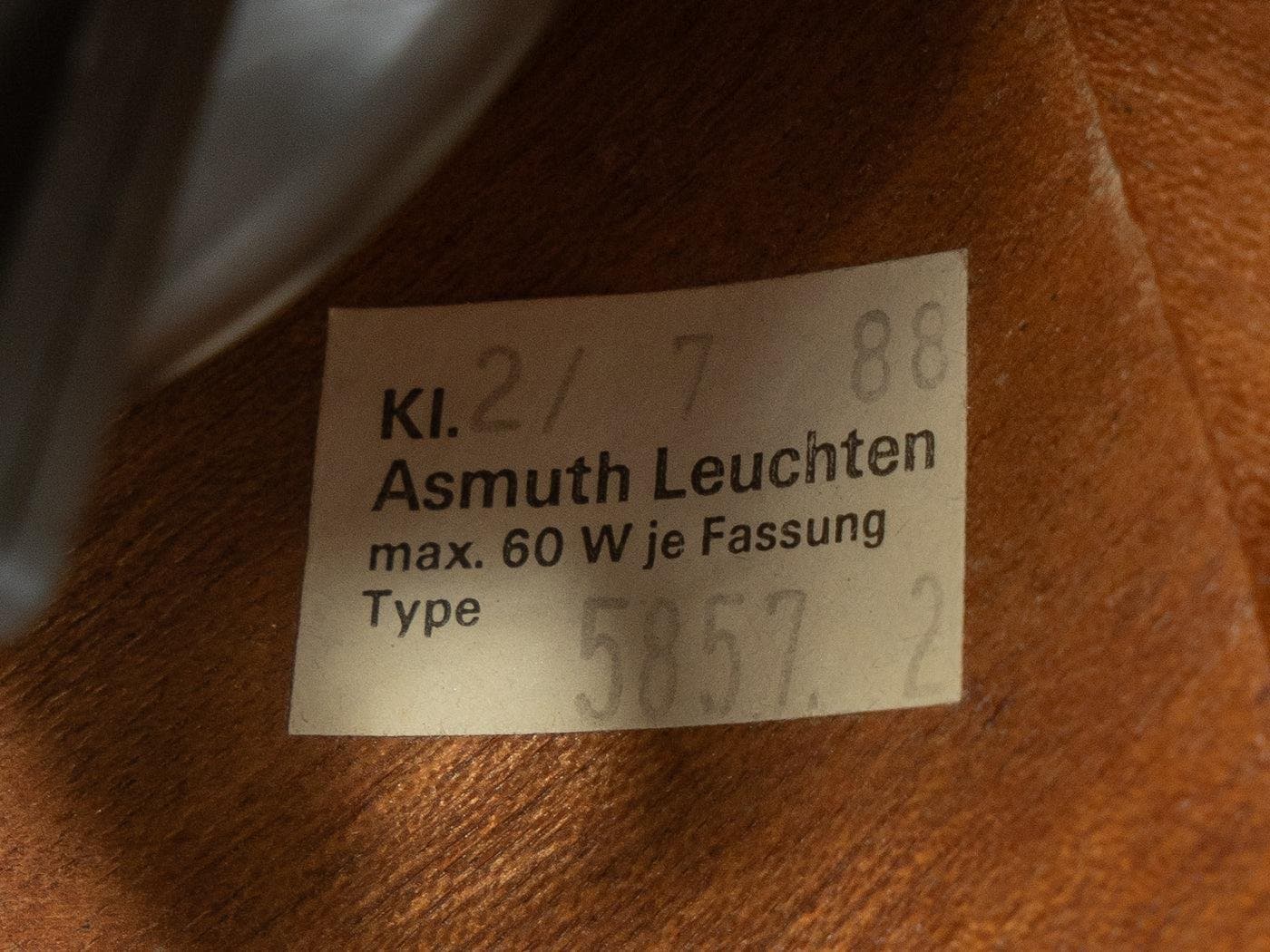 Pendant lamp, beige glass, Germany, 1960s. - 281678