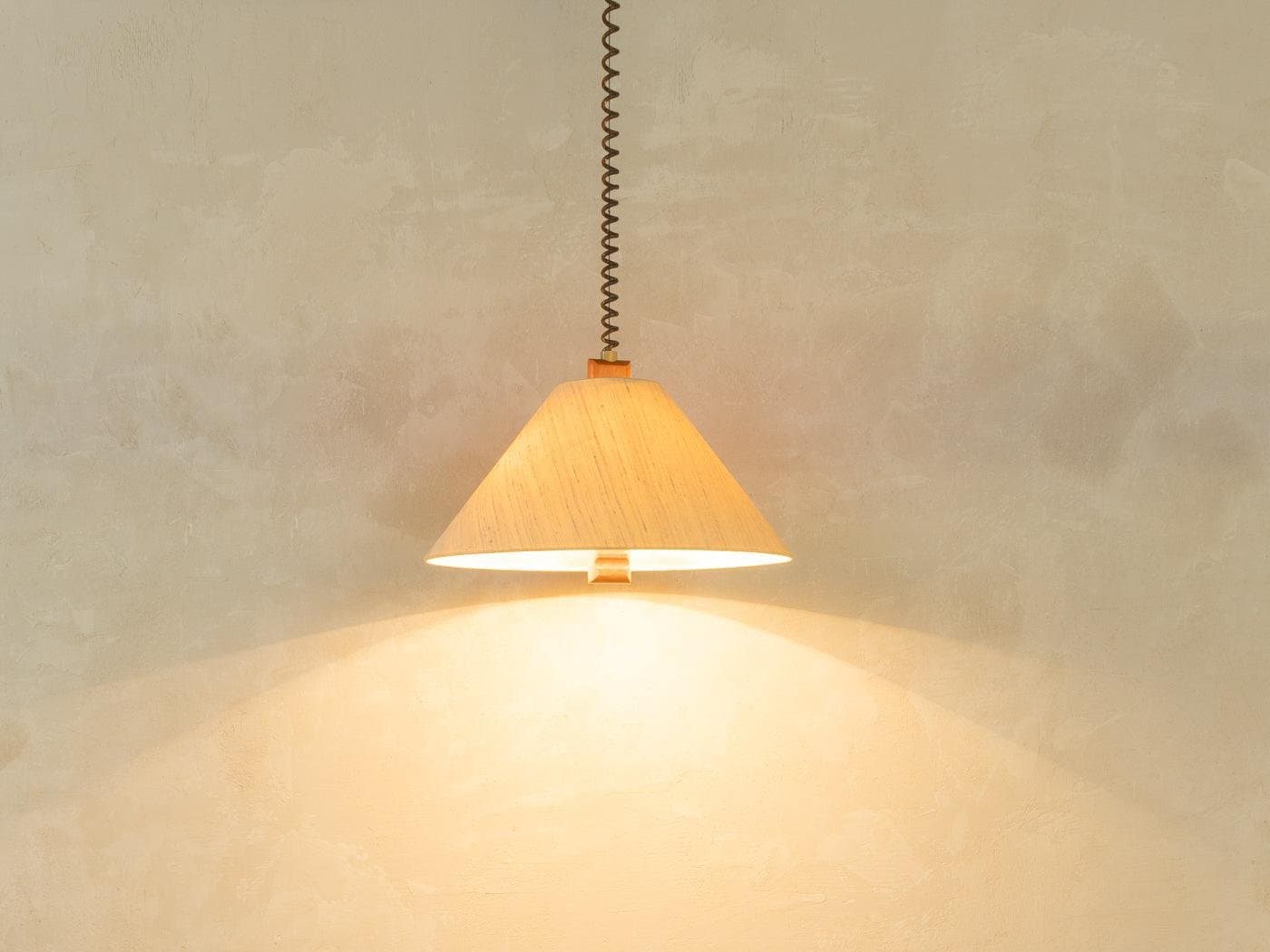 Pendant lamp, beige glass, Germany, 1960s. - 281679