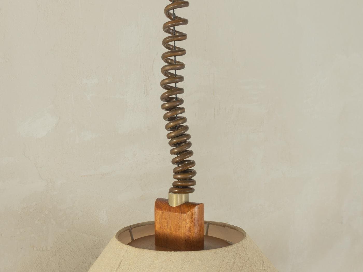 Pendant lamp, beige glass, Germany, 1960s. - 281676