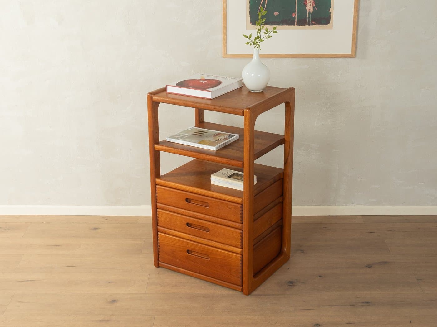 Regał HiFi, brązowy, orzech, Dyrlund, Dania, lata 60. - 281572