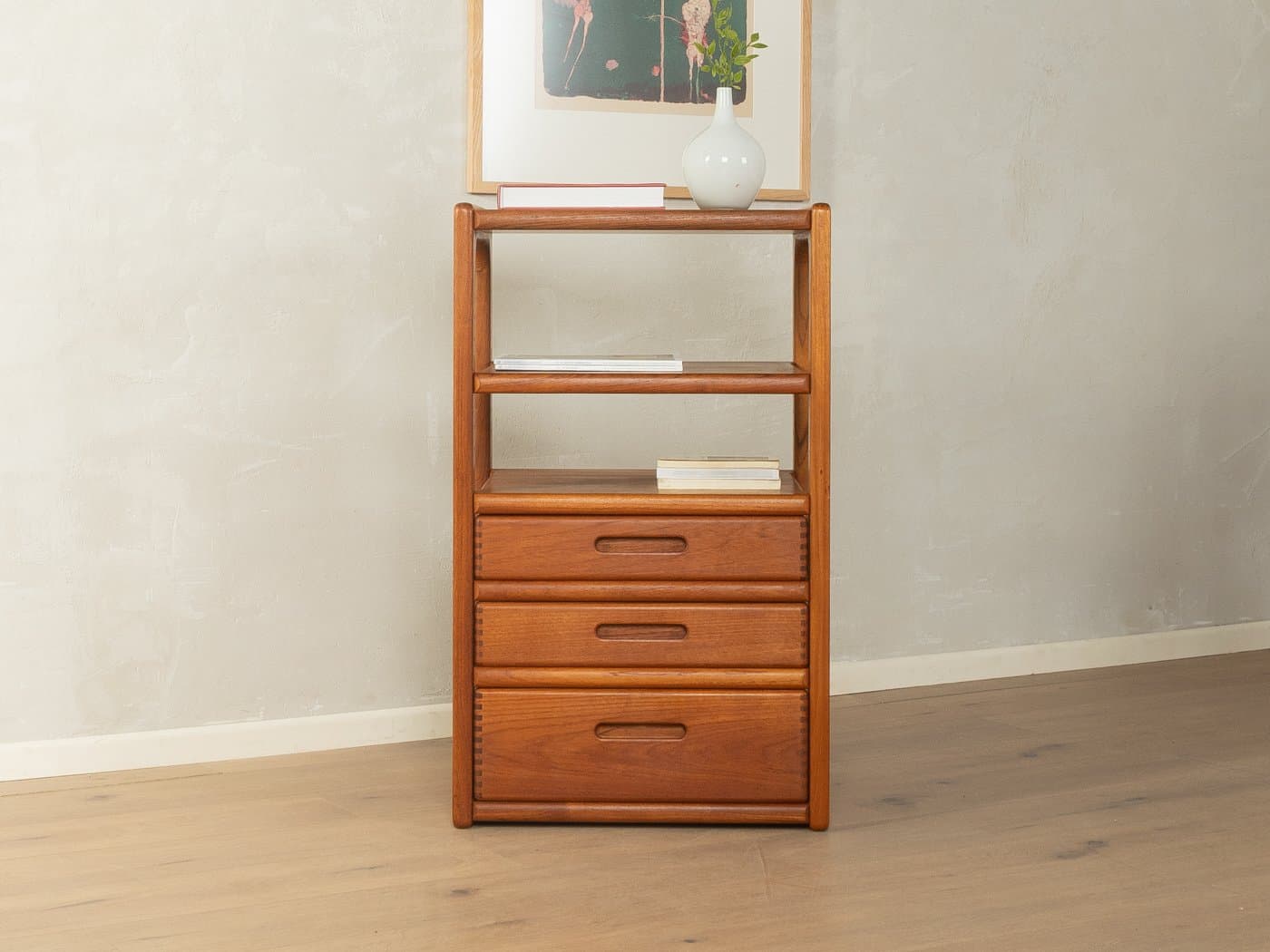 Regał HiFi, brązowy, orzech, Dyrlund, Dania, lata 60. - 281569