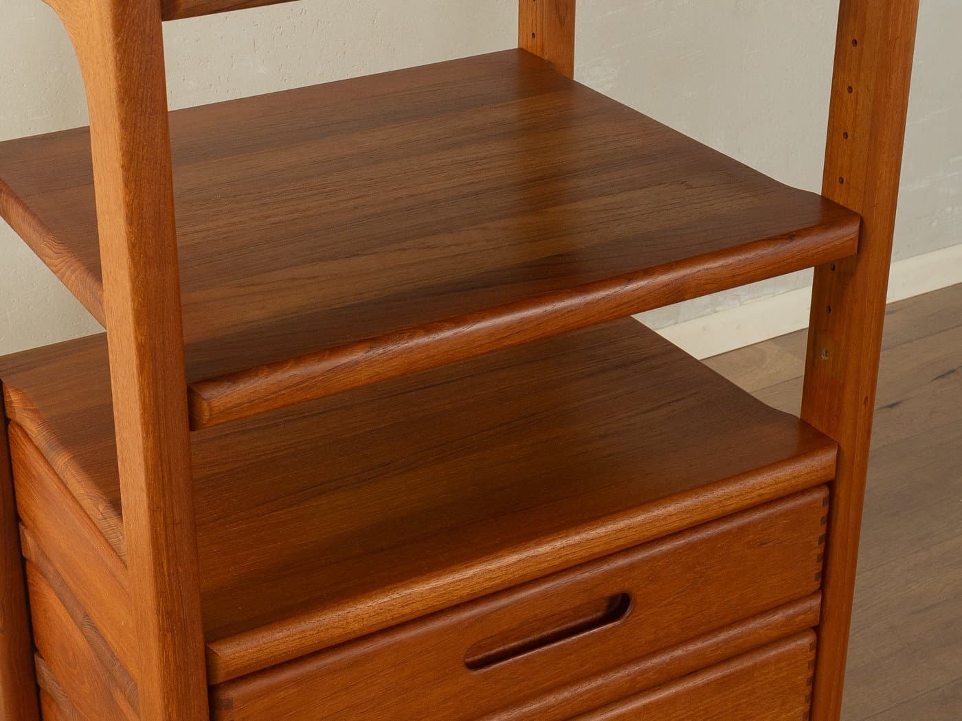 Regał HiFi, brązowy, orzech, Dyrlund, Dania, lata 60. - 281579