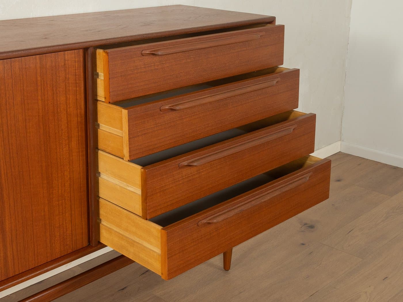 Komoda, teak brązowy, Heinrich Riestenpatt, Niemcy, lata 60. - 281515