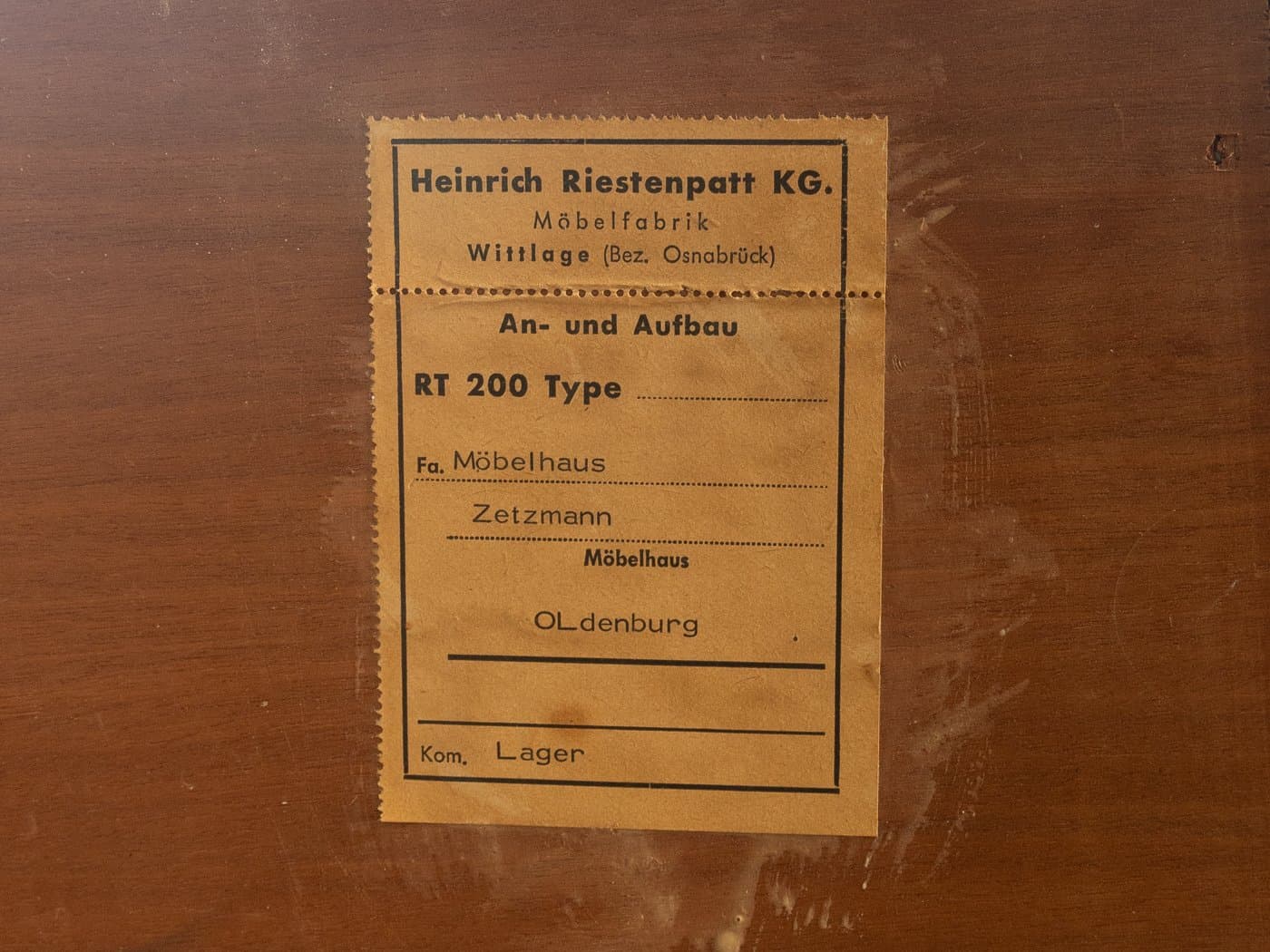 Komoda, teak brązowy, Heinrich Riestenpatt, Niemcy, lata 60. - 281510