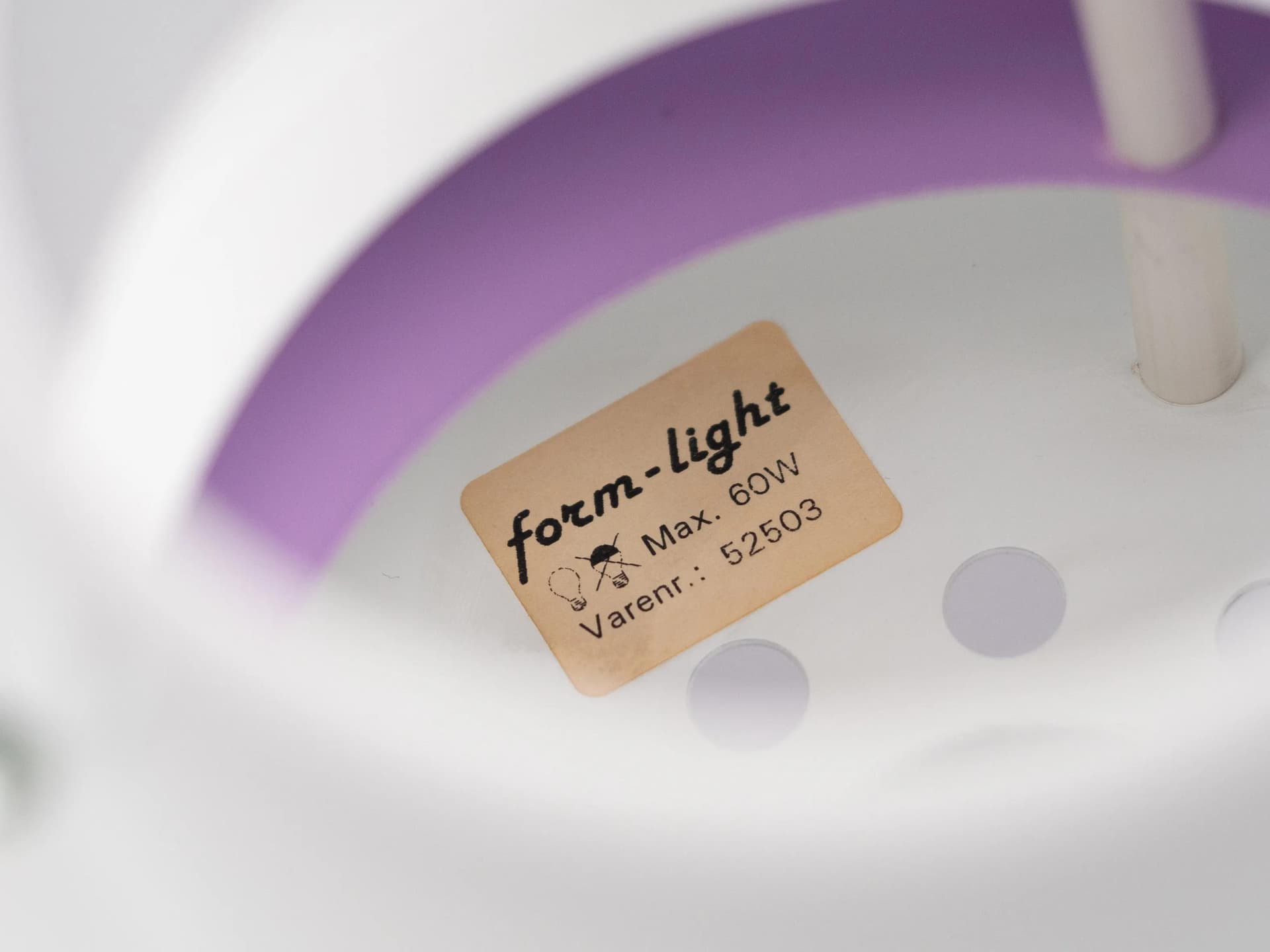 Białe aluminiowe lampy wiszące, Form Light, Dania, lata 80. - 20612