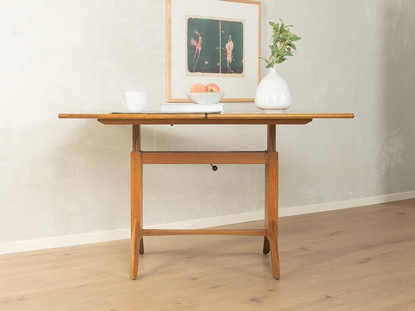 Stół jadalniany, brązowy, teak, Niemcy, lata 50. - 281459