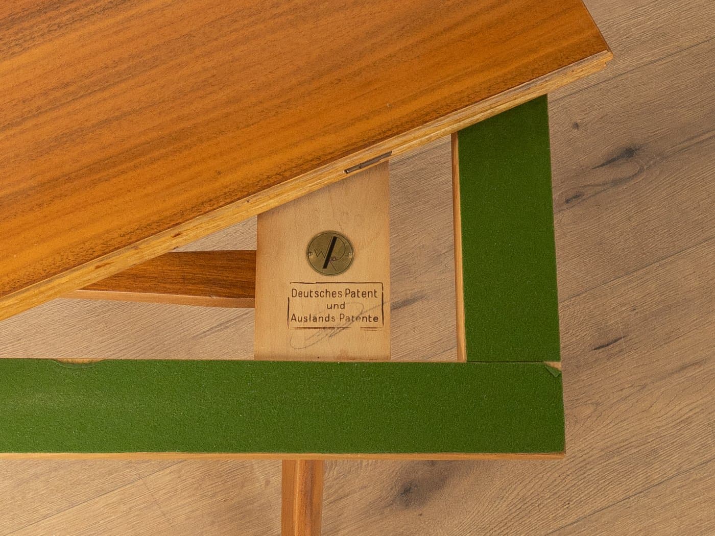 Stół jadalniany, brązowy, teak, Niemcy, lata 50. - 281455