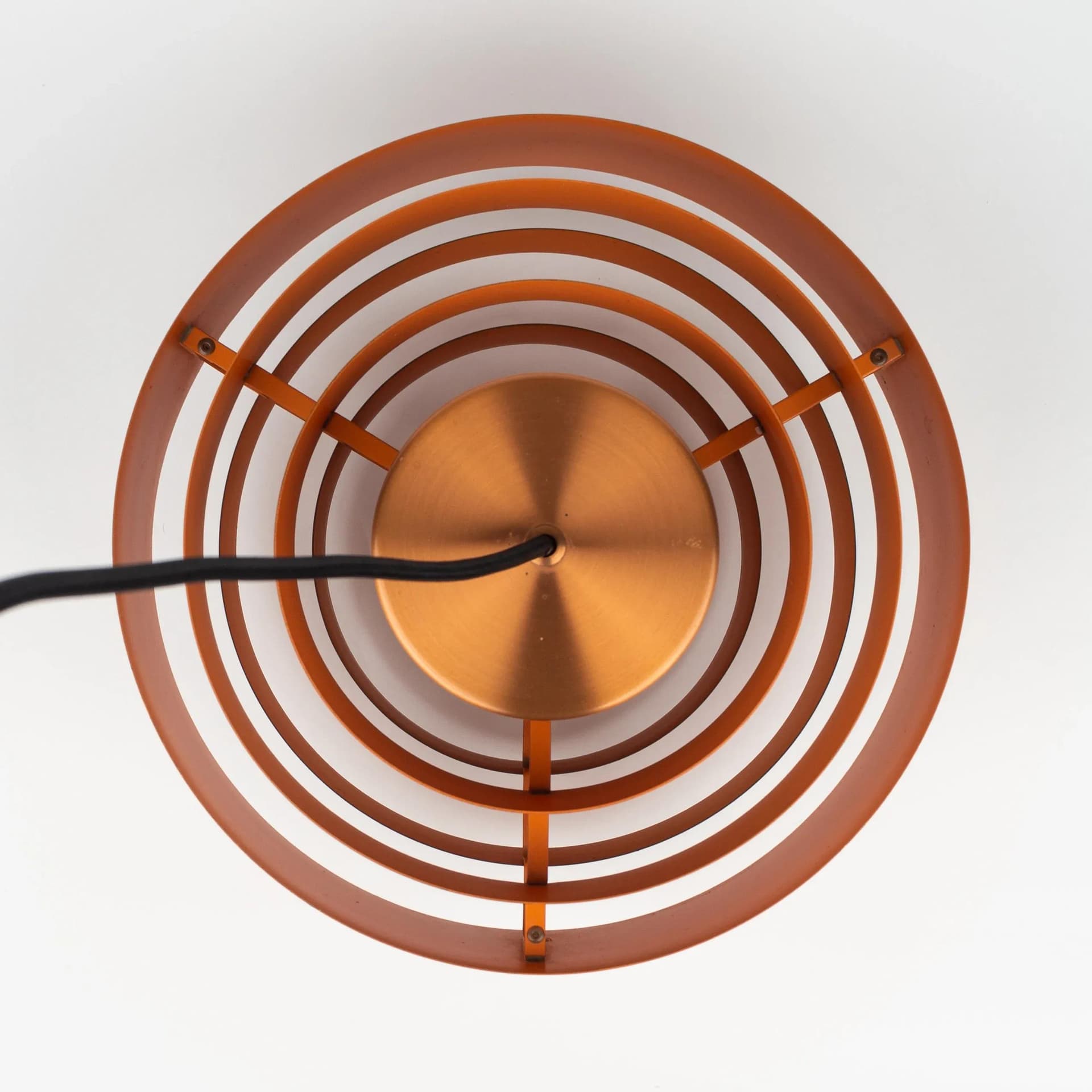 Miedziana lampa wisząca Ultra, proj. J. Hammerborg dla Fog og Morup, Dania, lata 60. - 20599