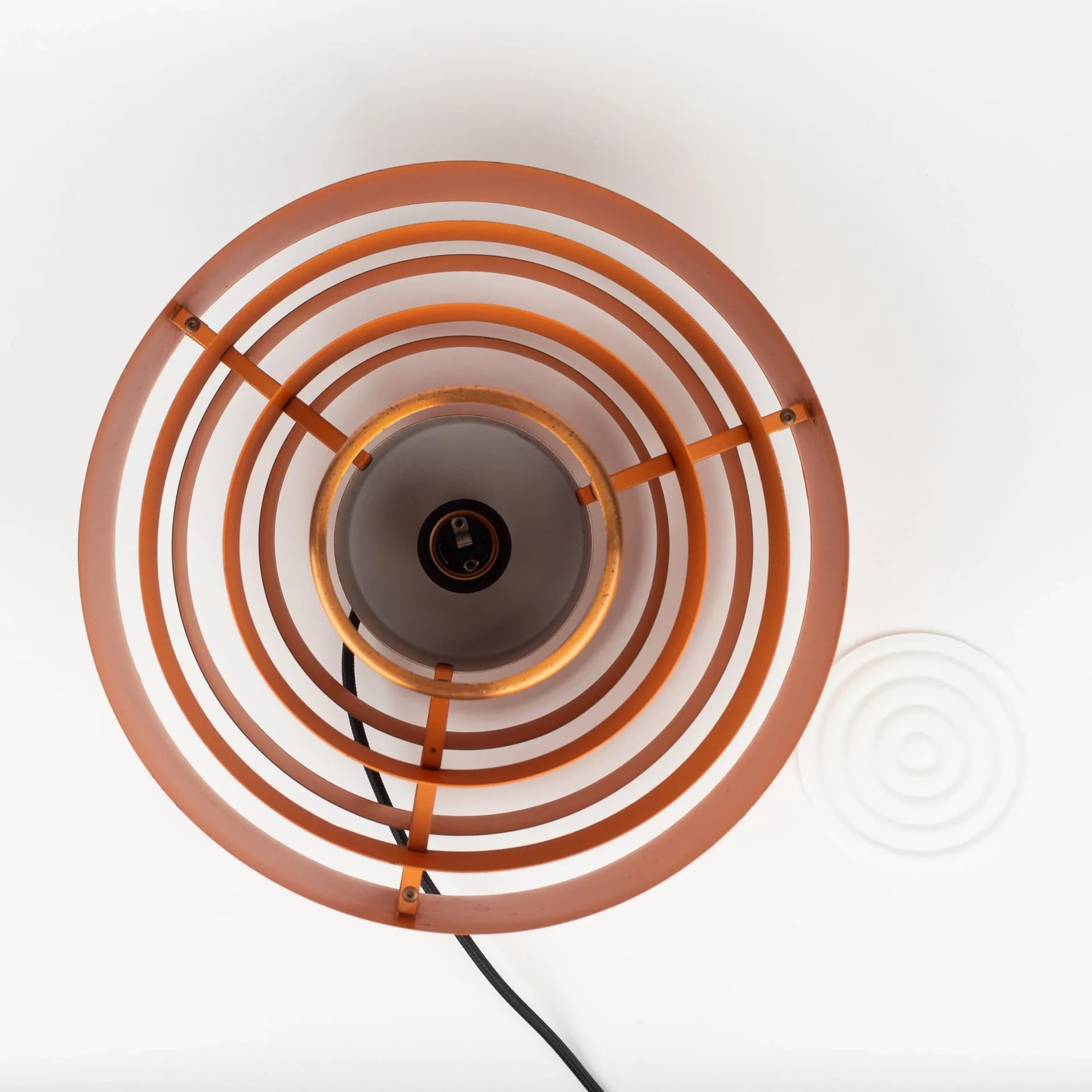 Miedziana lampa wisząca Ultra, proj. J. Hammerborg dla Fog og Morup, Dania, lata 60. - 20600