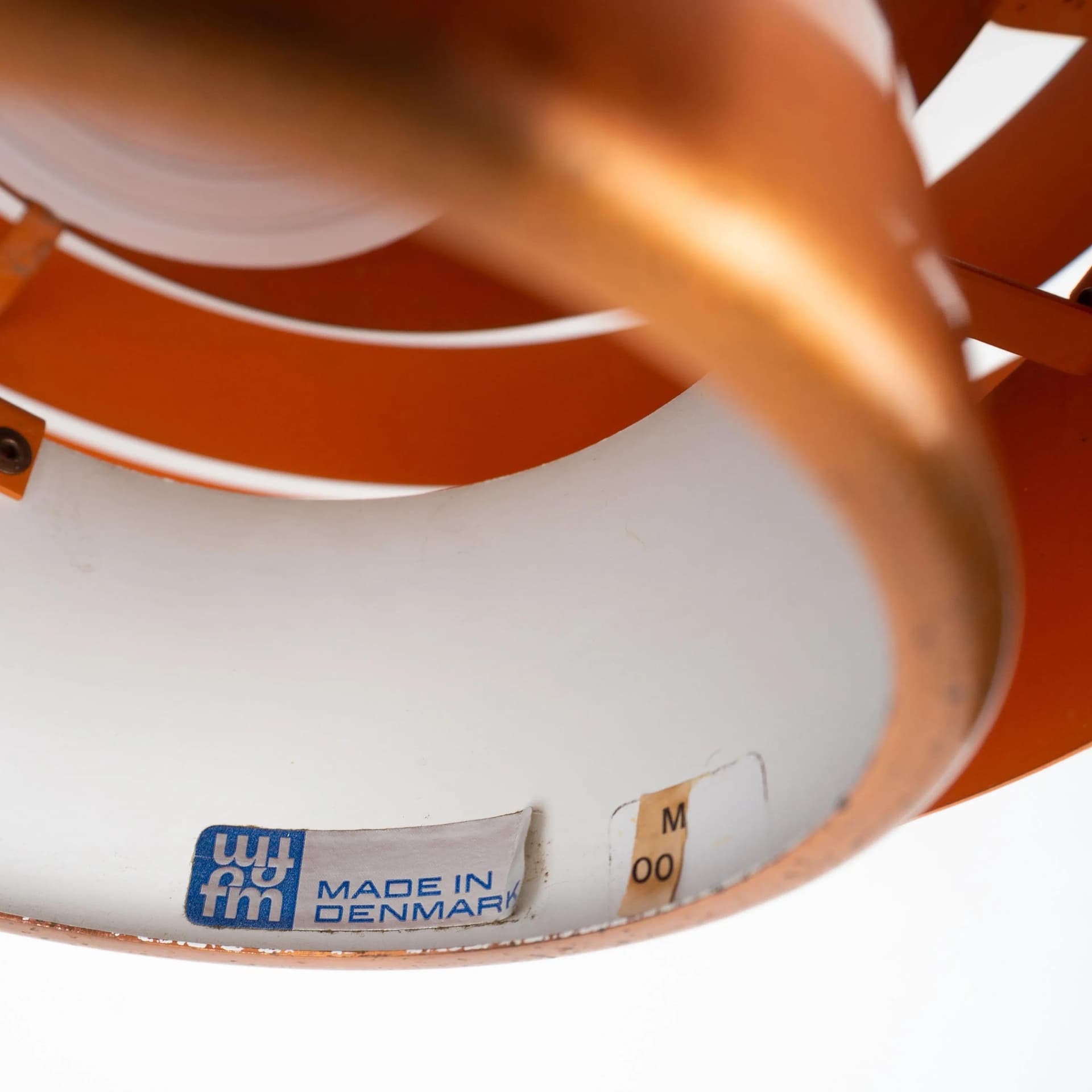 Miedziana lampa wisząca Ultra, proj. J. Hammerborg dla Fog og Morup, Dania, lata 60. - 20602